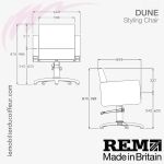 Fauteuil de coupe | Dune (Dimensions) REM