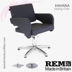 Fauteuil de coupe | Havana (Noir) REM