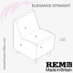 Fauteuil d'Attente | ELEGANCE Droit (bi-color) | REM