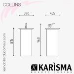 COLONNE DE LAVAGE - COLLINS (Dimensions) Karisma
