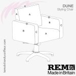 Fauteuil de coupe | Dune (Couleurs) REM