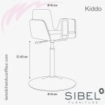 Fauteuils de coupe enfant | Kiddo (Dimensions) | Sibel Furniture
